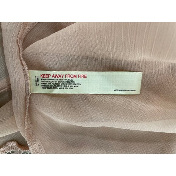 Free People Slip Dress Size Medium Forever Femme Halfway There Maxi Ruffle Lace - Picture 6 of 8